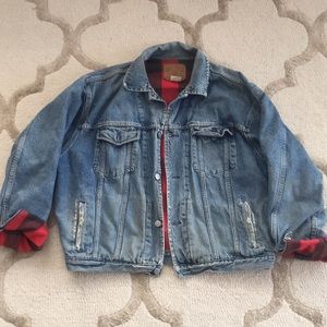 Vintage Gap Plaid Denim Jacket